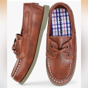 Brown Leather Boy’s Boat Shoe